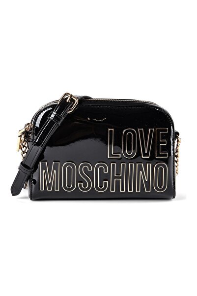 Love Moschino Enameled Logo Umhängetasche 20 cm