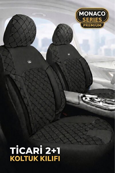 TROBUS غطاء أريكة من سلسلة موناكو التجارية العالمية 2+1 من إيفيزا - أسود