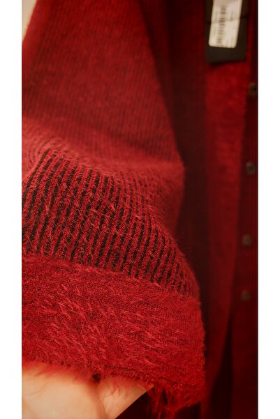 MİREYA BOUTİQUE Soft Knitted Cardigan with Snap Fasteners