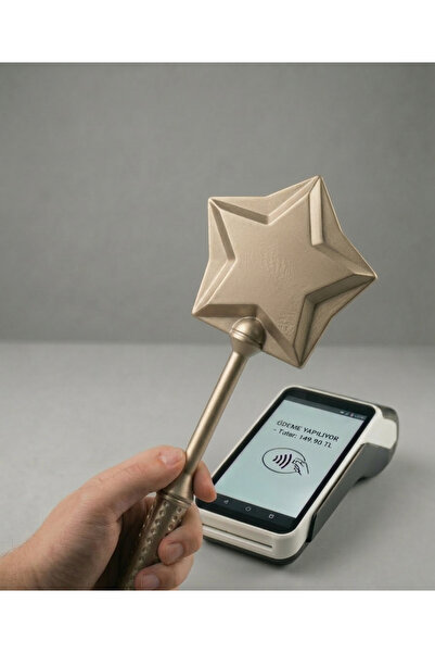 LUBIKO STUDIO Temassız Ödeme Yıldızı Asa - Pratik Sihirli Kredi Kartı Okutma ...