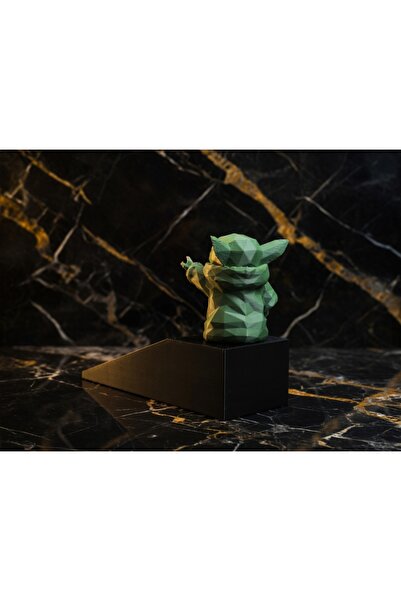 Akdiş Grogu Kapı Tutacağı – Baby Yoda Tasarımlı Kapı Stoperi, Kaymaz Zemin, D...