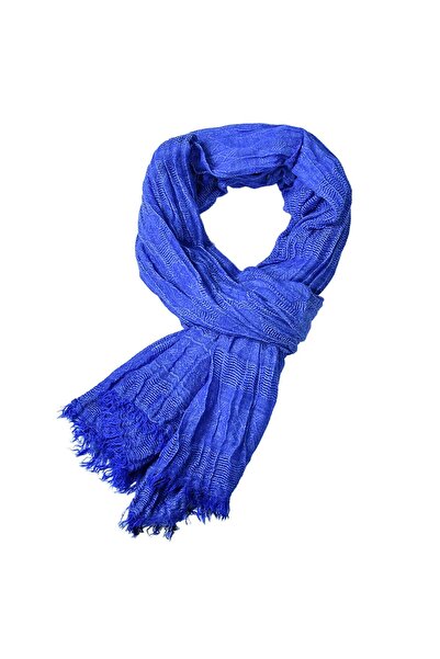 OEM Scarf, long, soft, warm, woven, blue