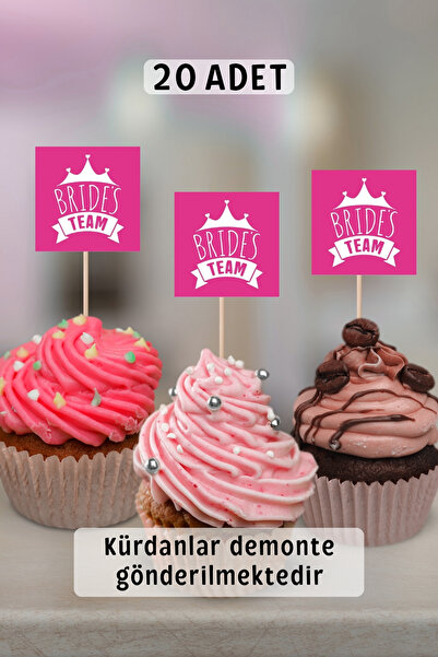 Metranya Bekarlığa Veda Partisi Cupcake Süsü 20 Adet Kürdan Süsü Sunumluk Pas...