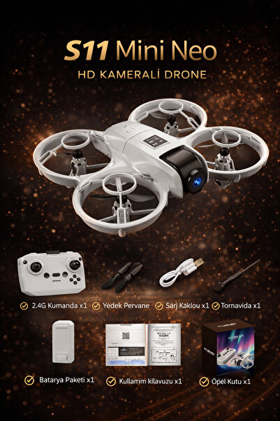 PeacHTec S11/R11 Mini Neo HD Drone – Yeni Nesil Akıllı Uçuş, Engel Tanıma & C...