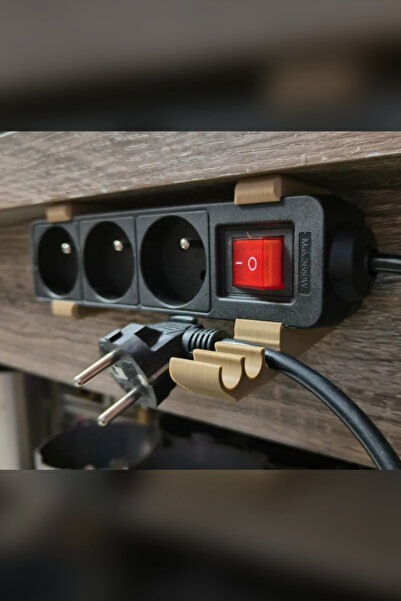 Genç 3D Duvar Tipi Priz Sabitleyici Askı Aparatı - Çoklu Priz ve Adaptör Düze...