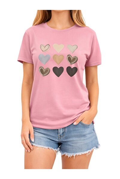 ship master Unisex Satan Character Printed Pink T-Shirt 100% Cotton Streetwea...