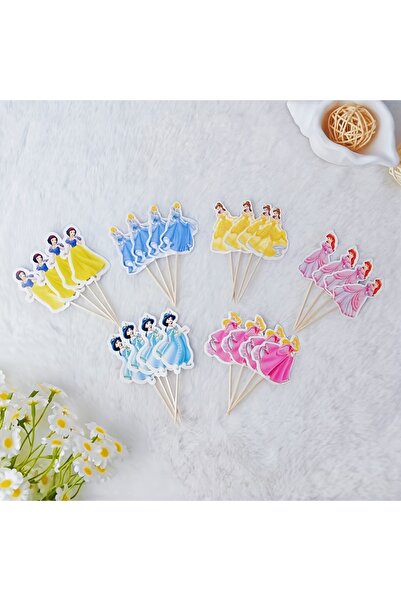 Generic Brand 24-Piece Princess Wall Sticker Birthday Party Decoration