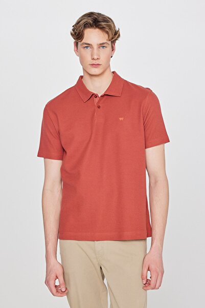 WRANGLER %100 Pamuk Regular Fit Normal Kesim Polo Yaka Tişört