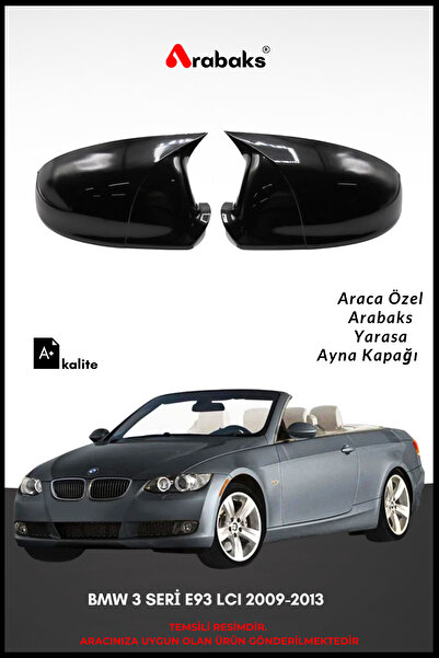 Arabaks BMW 3 SERİ E93 LCI 2009-2013 Yarasa Ayna Kapağı 2'li Takım (BATMAN Tİ...