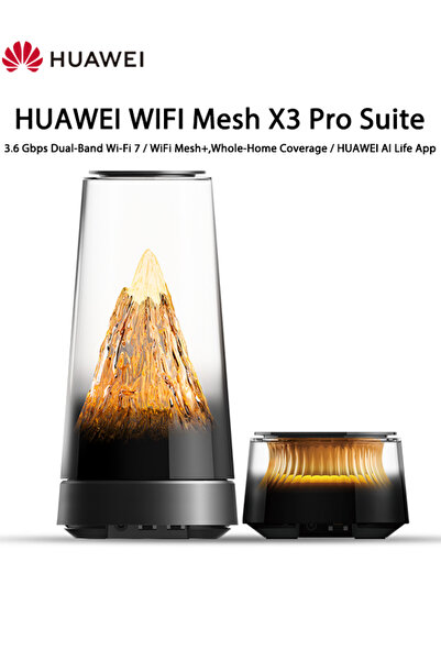 Huawei Mesh X3 Pro Suite, Wi-Fi 7 Router & WiFi System, Whole-Home Coverage D...