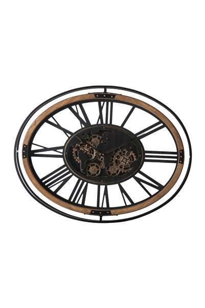 Mudo Concept BROWN ÇARKLI DUVAR SAATİ 87X67X8CM