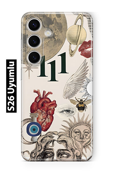 FLAMENKO حافظة هاتف شفافة متوافقة مع هاتف سامسونج جالاكسي S26 Astro Symbolic ...