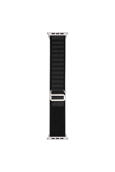 Genel Markalar Apple Watch Ultra 49mm Uyumlu Kordon Naylon Kumaş Spor Görünüm...
