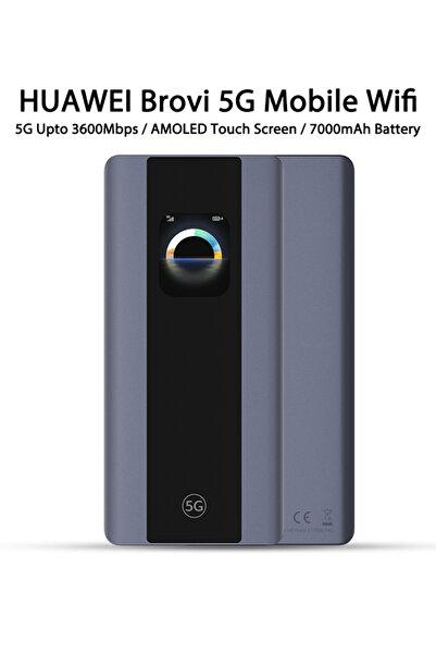 Huawei Brovi 5G Mobile WiFi, Up to 3600Mbps, Wi-Fi AX3600, 7000mAh Battery, A...