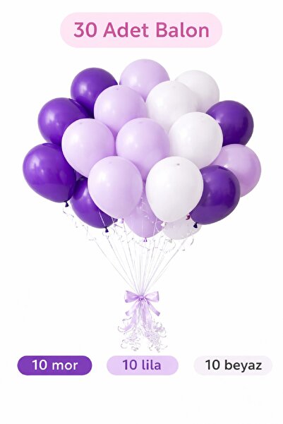 BKMC PARTY 👉 “30 Adet Karışık Renk Balon Seti | Premium Parti, Doğum Günü ve...