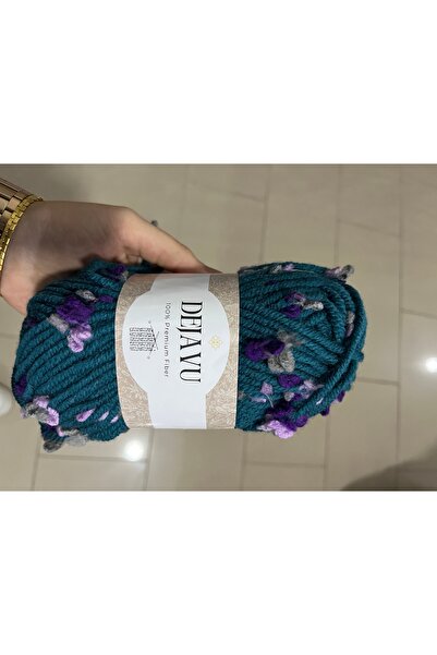 Dejavu Çiçek Detaylı Örgü İpi