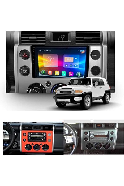 Generic شاشة أندرويد لسيارة تويوتا إف جيه كروزر مع نظامي كاربلاي وأندرويد أوت...
