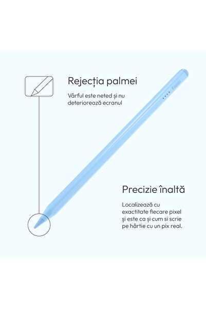 Kulstern Stylus pen, Kulstern™, stilou pentru tableta iPad Apple 2018-2025, palm rejection, tilt, fast charge