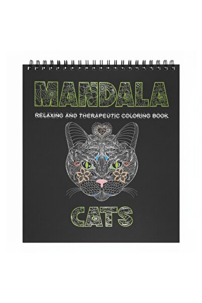 Libra Coloring book 31X31 Mandala - CATS - 25 sheets 170g spiral