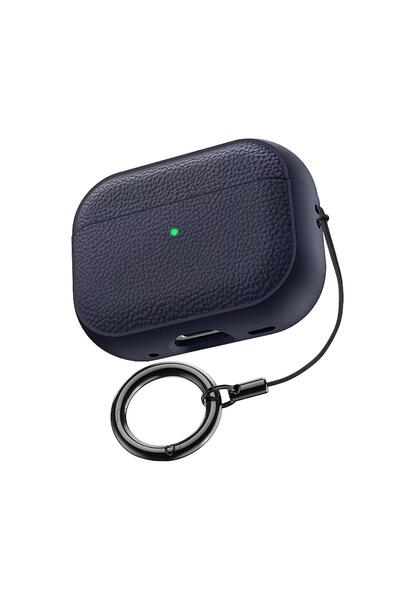 Zebana حافظة ZB-AP9 Airpods1/2 Classic جلد Airpods (تتضمن حزام حلقي) باللون ا...