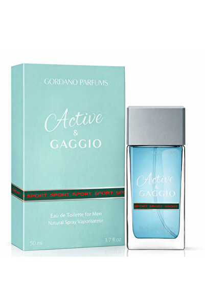 GORDANO PARFUMS Active & Gaggio Eau de Toilette for Men, 50 ml,