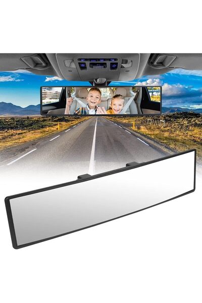 Arabest 119-Inch Panoramic Interior Rearview Mirror, Wide Angle Clip-On for S...