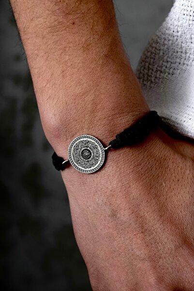 Ebrar Silver Gümüş Ayetel Kürsi Bileklik 925 Ayar Gümüş Üzeri Besmele Ve Ayet...