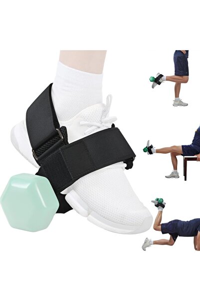 Arabest Adjustable Dumbbell Ankle Strap for Weight Lifting, Leg Exercise Atta...