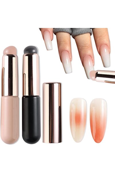 Arabest 2-Pack Silicone Ombre Brushes, Gradient Design Tools for Gel Polish A...