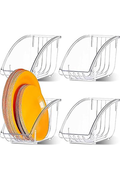 Arabest 10 Inch Plastic Dinner Plate Holder,Suitable for Kitchen Cabinets Pla...