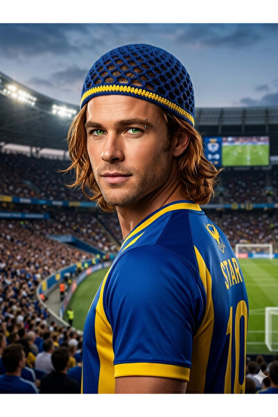 HAPPY HANDMADE قبعة المشجعين/قبعة فيرال فاناتيك/قبعة فاناتيك باللون الأصفر وا...