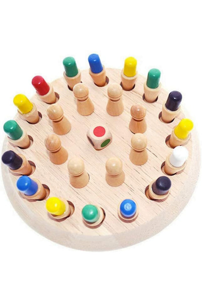 OEM Educational memory game for children and family, 16 cm wooden board, inte...