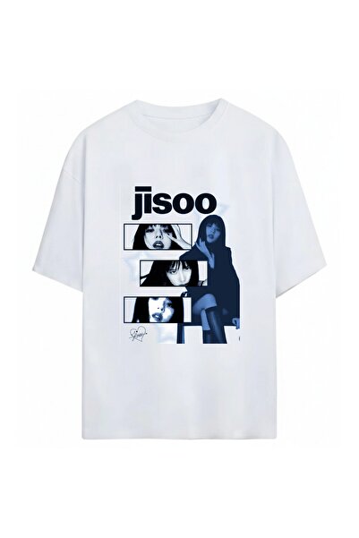 SVART WEAR Jisoo BlackPink Unisex Oversize %100 Pamuklu T-Shirt