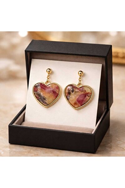 Dodemert Home Natural Stone Look Polymer Clay & Epoxy Design Nail Earrings (N...