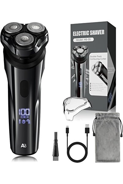 Arabest Electric Rechargeable Shaver for Men,Wet & Dry Electric Razor, IPX7 W...