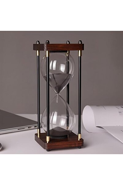 Arabest 60 Minutes Hourglass Timer, Vintage Wooden Men's Ladies Quiet Clock f...