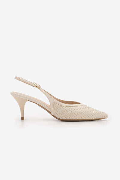 Marjin Γυναικεία παπούτσια στιλέτο με πλεκτό σχέδιο, ρυθμιζόμενο λουράκι, κον...
