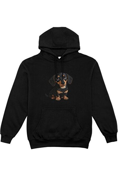 HoinarClothing Hanorac femei 80% bumbac oversize cu cățel TECKEL