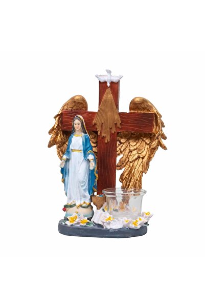 FOXMAG24 Lumânare din rășină cu Maica Domnului, înălțime 22cm