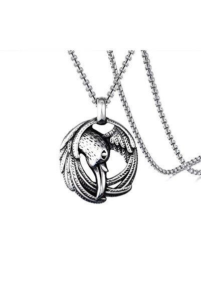 EFAYN.RO Lant unisex, pandantiv viking, model deosebit, tematica Odin’s crow,...