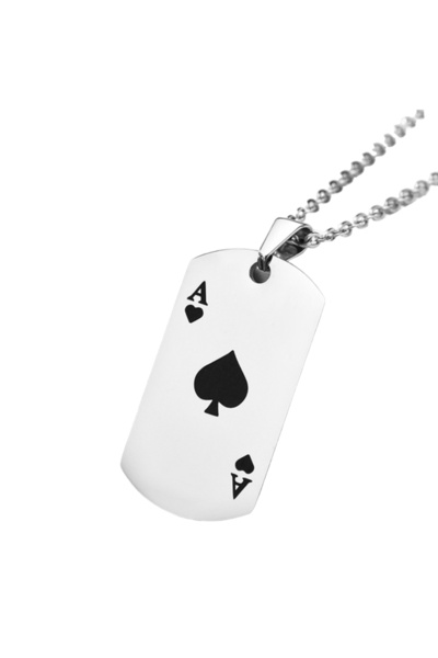 EFAYN.RO Lant, model carti de joc poker, pandantiv carte de joc castigatoare ...