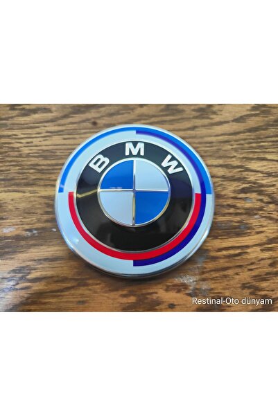 restinal BMW 50.Yıl Ön Kaput Bagaj Arması Logo E21 E30 E36 E46 E28 E34 E39 82...