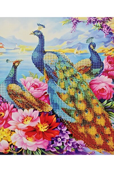 mentaş grup Boncuklu Goblen Taşlı Pano Elmas Boyama Mozaik Resim Set Ebatları...