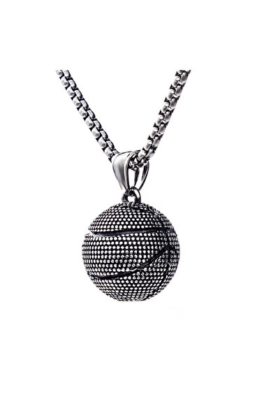 EFAYN.RO Lant model I love sport, cu pandantiv minge de baschet, unisex, argi...