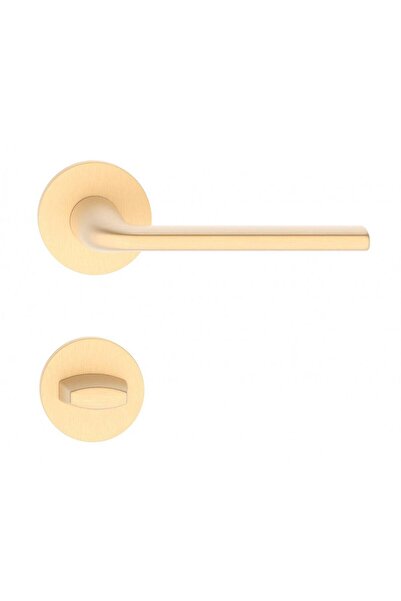 THG Bella R Σατέν Χρυσή Λαβή Πόρτας με Ροζέτα WC