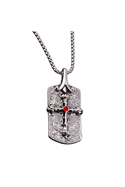 EFAYN.RO Lant cu pandantiv cruce, model secret society, tematica religioasa, ...