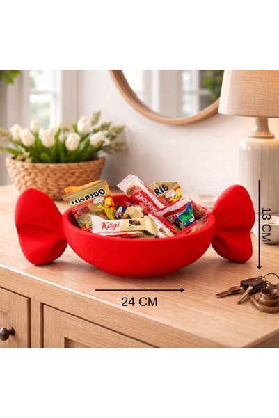 Printorium Modern Şeker Kasesi – Dekoratif Şekerlik & Anahtarlık Organizer 24CM