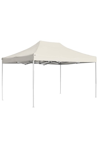 Concept Cort de petrecere pliabil profesional, crem, 4,5x3 m, aluminiu