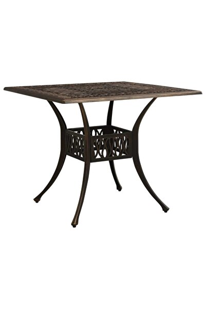 Concept Τραπέζι κήπου, μπρούτζινο, 90x90x73 εκ., χυτό αλουμίνιο