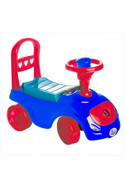 burak toys Masinuta copii Ride-on fara pedale Polo blue cu spatiu de depozita...